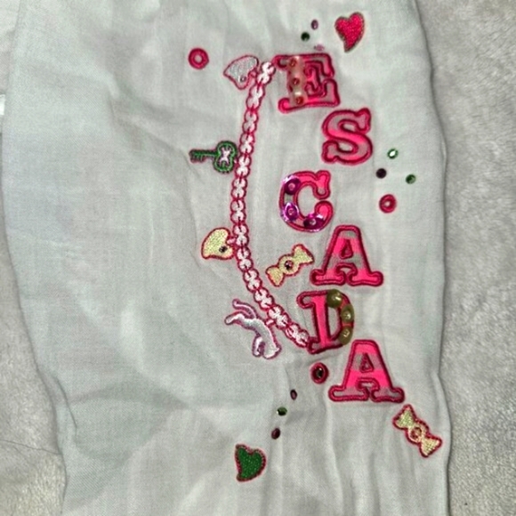 Escada White Ruffled Women's Button-up Top, Size XS, 100% cotton - Picture 3 of 9